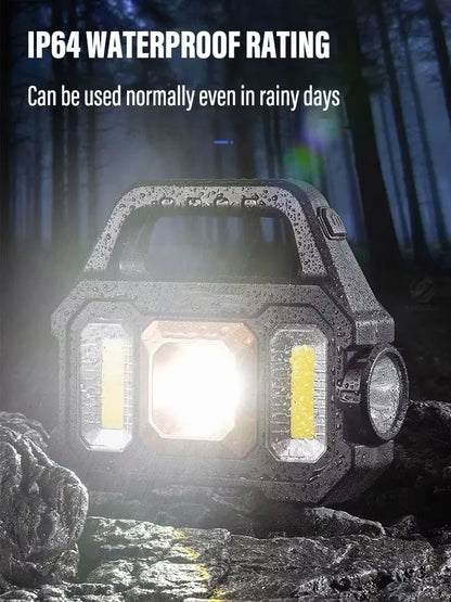 Solar Rechargeable LED Flashlight